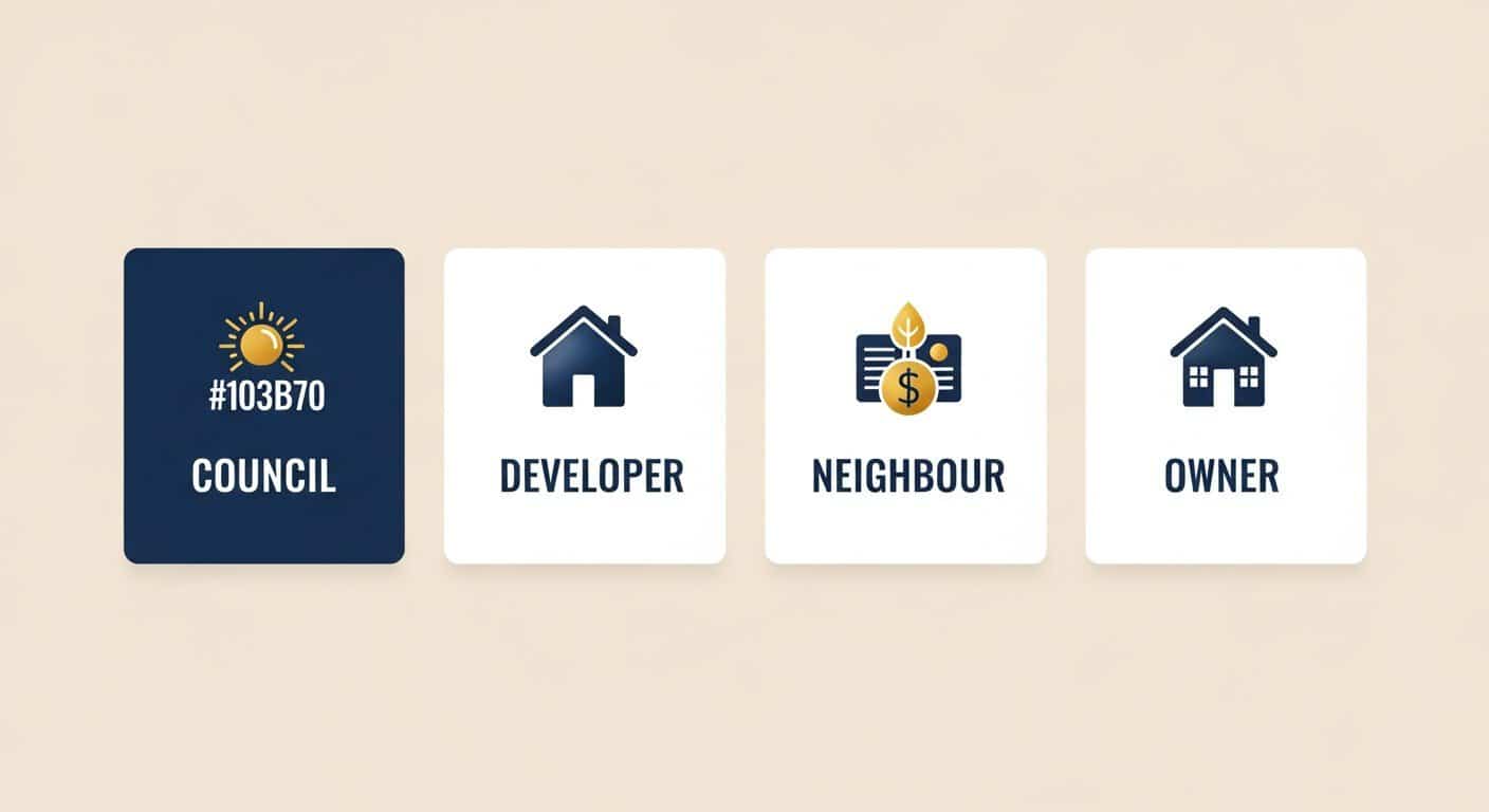Required parties chart — who has to commission a dilapidation report