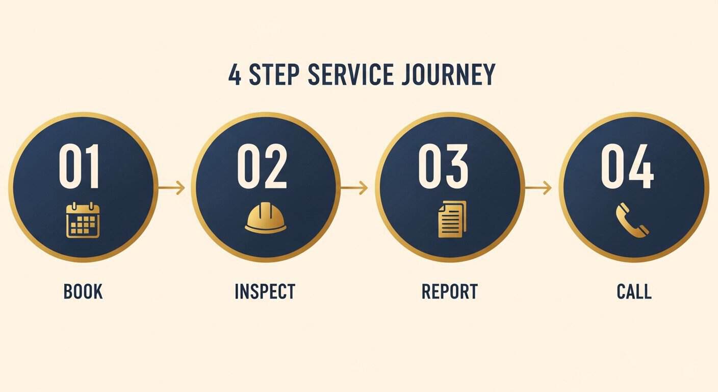 How an inspection day works in Tarneit — book to report