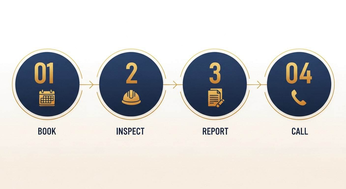 How an inspection day works in Wyndham Vale — book to report