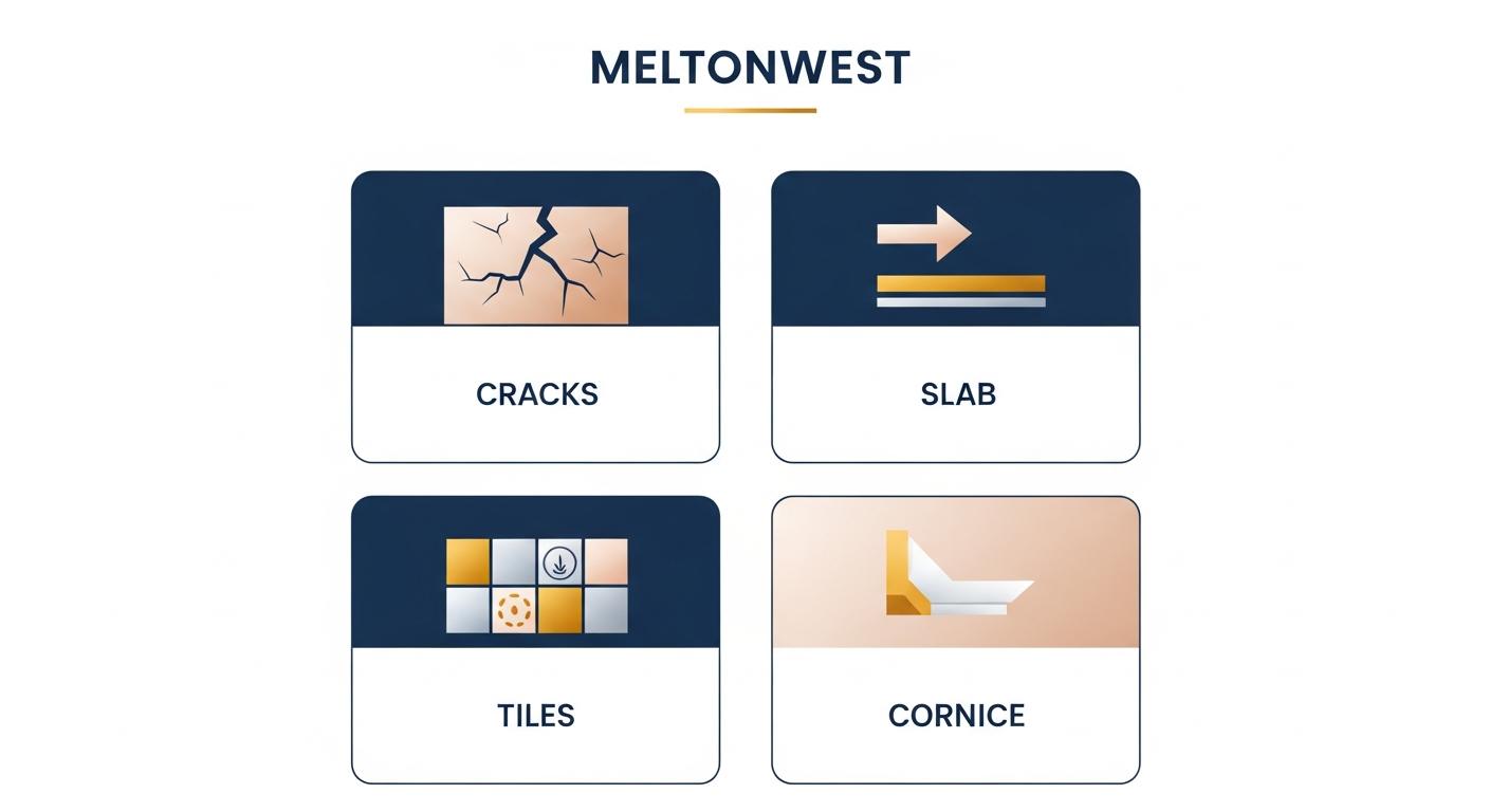 The four defects we see most often when inspecting homes in Melton West