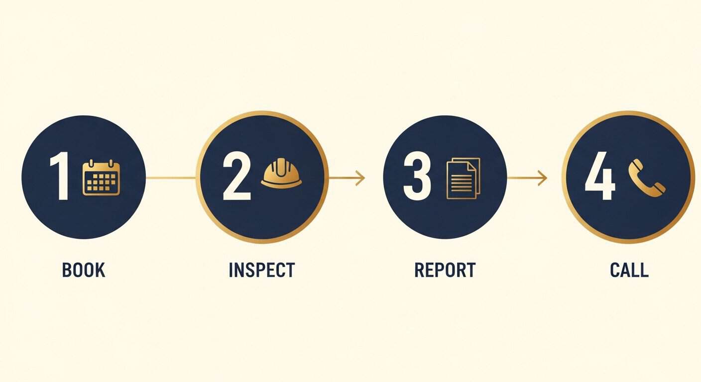 How an inspection day works in Hoppers Crossing — book to report