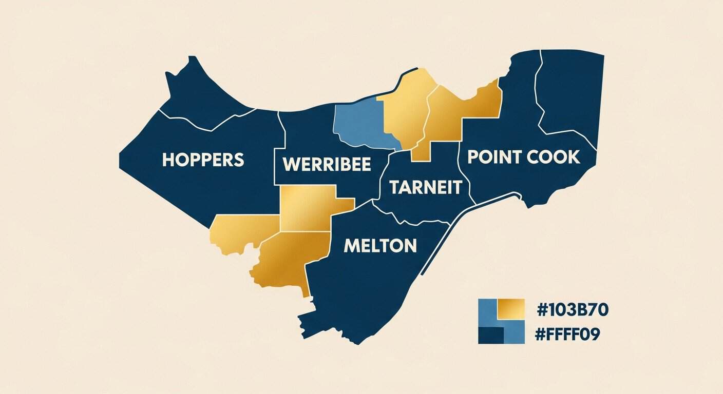 Map of South Australia showing regions serviced by ASET Tree Removal, including Hoppers, Werribee, P.